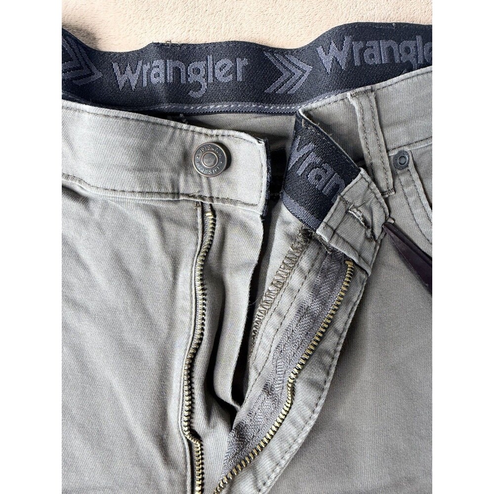 Wrangler Gray Stretch Work Pants Men’s — Slim Fit / Lightweight —size 38x29 - Picture 6 of 10